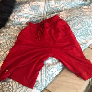 Red shorts